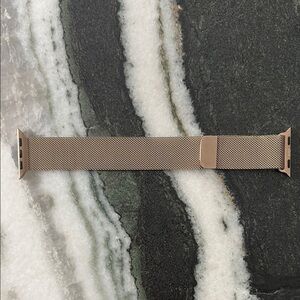 Genuine Apple 40mm Milanese watch band, adjustable. Gold. Barely worn.